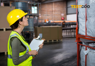 confident-female-worker-examining-products-warehouse